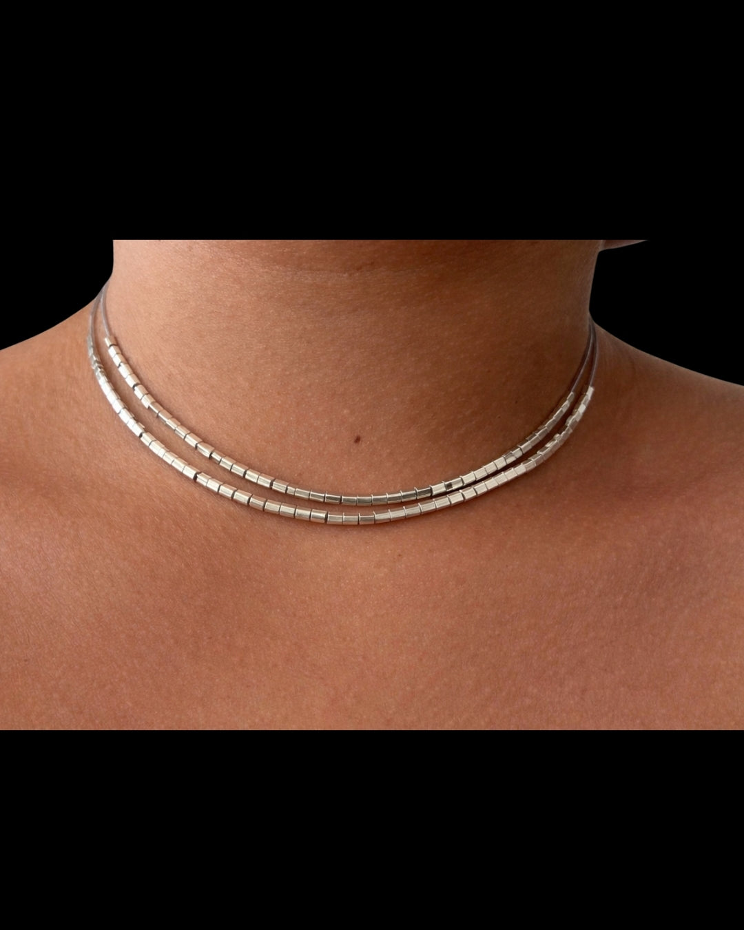 DOUBLE SQUARE NECKLACE