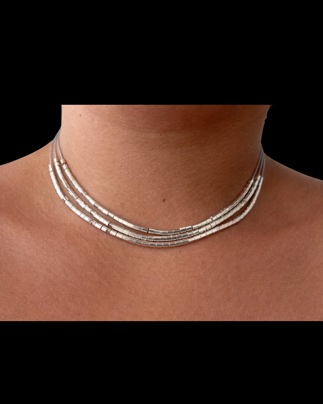TRIPLE SQUARE NECKLACE